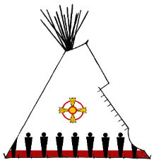 The People, Native American painted tipi